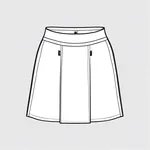 short white skirt image